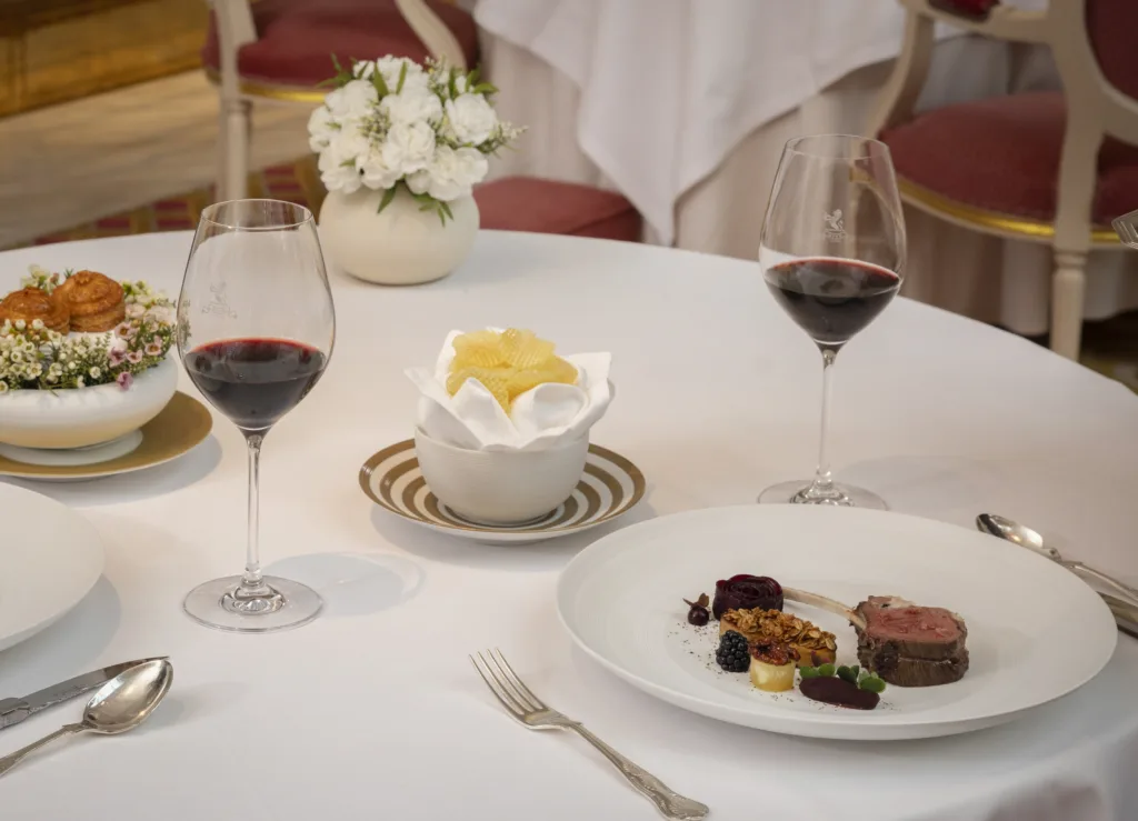 A meat dish in The Ritz Restaurant